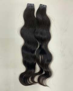Extensions de cheveux indiens vierges Remy en gros pour tissages à la machine, mèches de cheveux humains à double trame, double tirage, provenant des temples du sud de l'Inde - Product Image 5