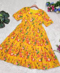 A Perfect Summer Cotton Maxi <b>Dress</b> With Floral Print - Product Image 1