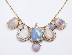 Bijouterie Bijouterie tendance Collier plaqué or couleur rose Parure femme et fille - Product Image 5