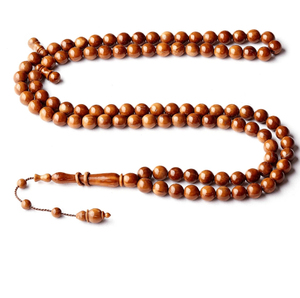 2024 nouveauté musulman Tasbih pierre de Lapis naturelle avec gland en fil d'or nouveau Design bois Misbaha vente en gros - Product Image 6