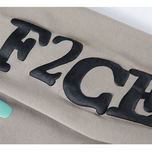 Calidad Premium 3D Puff impresión peso pesado 100% algodón pulóver sudaderas con capucha de hombre de gran tamaño al por mayor con personalización - Product Image 5