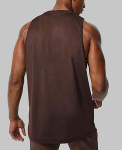 Débardeur coton hommes musculation Stringer Gym Fitness course entraînement musculaire sans manches respirant coton athlétique débardeur - Product Image 1