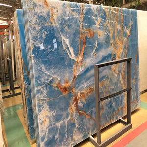 Losas decorativas pulidas de primera calidad, mármol de ónix verde, mármol de ónix azul exótico para decoración de dormitorio y baño de alta gama - Product Image 5