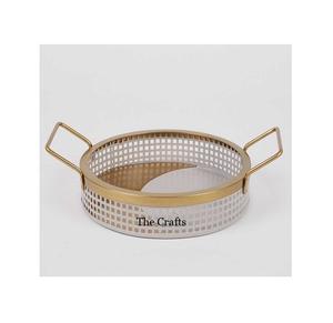 Plateau de service en bois et en fer de nouvelle conception taille et forme personnalisées plateau de nourriture de vaisselle à des prix acceptables - Product Image 3