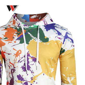 Ensemble de sweats à capuche personnalisés, dernier design, logo sur mesure, fabrication en usine, 100% polyester, sublimation, sweats à capuche unisexe, blancs et simples. - Product Image 3