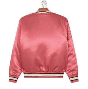 Nueva chaqueta de baloncesto de talla grande a la moda para hombre, chaqueta universitaria de satén de seda transpirable con bordado relleno de algodón para invierno - Product Image 2