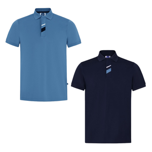 Prix de gros T-shirts polo avec contraste 2 lignes à la patte T-shirt tissage exquis pour hommes Vêtements polo en ligne Vietnam - Product Image 1