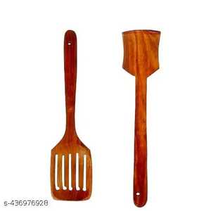 Cuchara de madera hecha a mano, ideal para cocinar, mezclar y servir en la cocina, segura para uso diario y respetuosa con el medio ambiente - Product Image 3