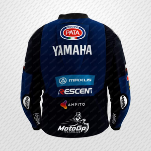 Jonathan Rea Ramaha SBK MotoCP Veste en cuir de vachette/kangourou moto sur mesure équitation Chaqueta avec bosse CE Armures - Product Image 3