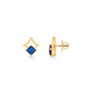 Pendientes de Aro Geométricos Indigo Nest en Oro Rosa, Blanco o Amarillo con Diamante o Perla - Product Image 5