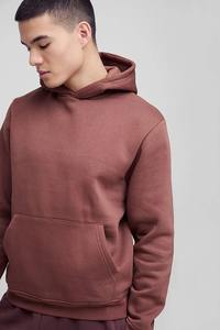 Pull-over à capuche surdimensionné pour hommes avec logo personnalisé EcoSmart Sweat-shirt à capuche en polaire à manches longues en coton épais - Product Image 6