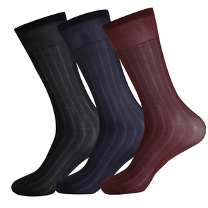 Traje Formal de Negocios para Hombre, Delgado, con Rayas Anchas Negras, de Alta Gama, Medias Largas - Product Image 4