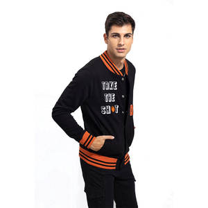 Men Varsity Winter Jacket Featuring Warm Interior And Modern Street Style Men Varsity Winter Jacket - Product Image 4