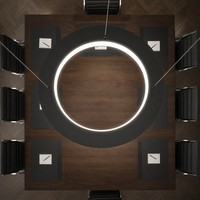 Luminaires suspendus LED pour table de salle de réunion, 800 mm, lampe suspendue au plafond, lampe sans joint pour salle de stratégie