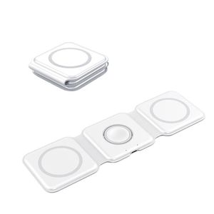 Estación de Carga Inalámbrica 3 en 1 Rápida de 15W, Flexible y Magnética para Dispositivos Apple, Hecha de Material de PC - Product Image 5