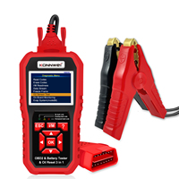 Lecteur de codes ECU EOBD OBD2 professionnel et testeur de batterie pour voitures, camions, motos et bateaux, avec fonction de réinitialisation des voyants d'entretien.
