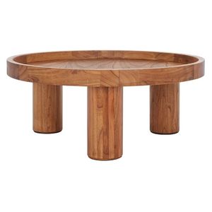 Mesa de Centro Portátil de Madera para Sala de Estar, Diseñada para Complementar Conjuntos de Sofás Modernos, Textura Natural, Altura Funcional - Product Image 5