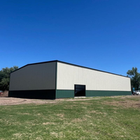 Almacén de almacenamiento de construcción de acero prefabricado Panel de cielo Marco de acero Cobertizos prefabricados Almacenamiento impermeable Acero H Beam