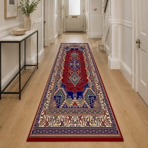 <b>RUGS</b> DEPOT LXDP-0400 Wholesale Red Burgundy Modern Vintage Digital Printed Machine Washable Chenille Area <b>Rug</b> <b>Non</b> <b>Slip</b> - Product Image 5