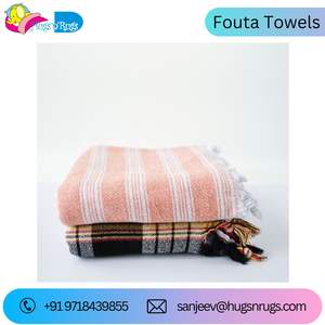 Serviette turque Fouta super absorbante 100% coton de meilleure qualité à un prix abordable fournisseur en Inde - Product Image 4