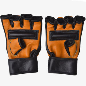 OEM de alta calidad 4oz cuero de vaca MMA guantes de agarre UFC entrenamiento Sparring Kickboxing guantes de boxeo artes marciales boxeo - Product Image 5