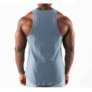 Débardeur de sport respirant en maille grande taille à prix de gros, style décontracté, musculation, fitness pour hommes - Product Image 6