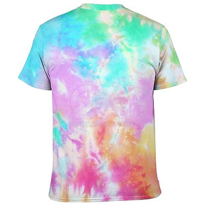 Respirant Tie Dye T-shirts Casual À Manches Courtes T-shirts Hommes Hiver Tie Dye T-shirts À Vendre - Product Image 6