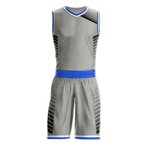 Uniforme de basket-ball en polyester de haute qualité Concevez votre propre tenue d'équipe personnalisé Service OEM de grande taille Prix très compétitif - Product Image 5