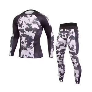 Ensemble de vêtements d'entraînement pour hommes anti-UV respirant MMA Rash Guard pour la salle de sport et les sports - Product Image 4
