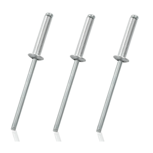 Remache ciego de acero y aluminio con cúpula abierta, estándar DIN, al por mayor - Product Image 1