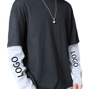 เสื้อยืดผู้ชายแขนสั้นผ้าฝ้าย100% ระบายอากาศได้ดีเสื้อยืดธรรมดาทรงพอดีตัวขนาดพิเศษโลโก้ตามสั่ง - Product Image 6