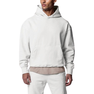 Fournisseur en gros de survêtements de sport avec logo personnalisé 100% survêtements en coton du Pakistan pour hommes 300gsm 100% survêtements en coton uni - Product Image 6