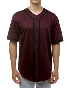 Camiseta de Béisbol Personalizada de Alta Calidad, 100% Algodón, Tejido de Punto, Secado Rápido, Transpirable, Nuevo Diseño, Uniforme al por Mayor - Product Image 3