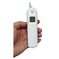 Termometer Digital Veteriner Profesional RAPITECH TH109 Konstruksi Plastik Logam Putih Tampilan Suhu Ganda (C/F) OEM