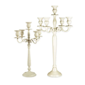 Candelabro Exclusivo de Metal Plateado Vintage, Hecho a Mano, Ecológico, Económico, Decoración para Bodas, Navidad, Día de San Valentín y Fiestas - Product Image 4