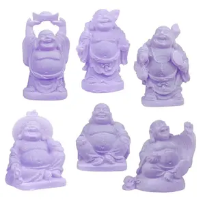 2024 NEW 2inch size Polyresin Buddha Figurines Purple