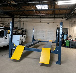 Elevadores de alineación de cuatro columnas para vehículos pesados con placas deslizantes y placas giratorias para servicio integral de ruedas, disponibles para la venta - Product Image 1