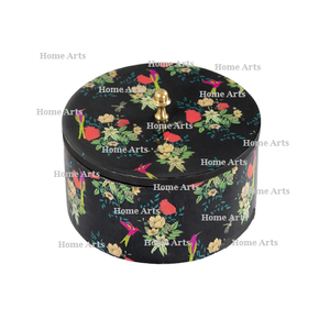 Handmade <b>Wooden</b> Chapati <b>Box</b> Roti <b>Box</b> Container Customized Size Round Shape Kitchen For Hotel And Restaurant Use - Product Image 3