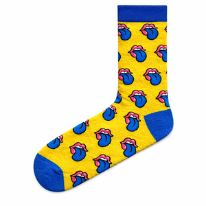 Calcetines de Algodón Peinado Suave con Diseños Novedosos para Hombre y Mujer, Calcetines de Uso Diario con Patrones Multicolor, Accesorios de Moda, Proveedor Mayorista - Product Image 1