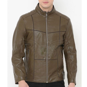 Slim Fit Top Quality Design <b>Men</b> Clothing Casual Leather <b>Jacket</b> Best Winter Fashion Leather <b>Jacket</b> - Product Image 2