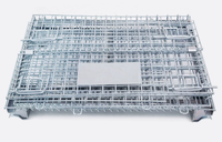 Conteneur en treillis métallique en acier - Cage Euro pliable et empilable 1200*1000*890