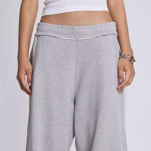 Pantalones Deportivos de Sarga Personalizados, Estilo Urbano, para Hombre, de Algodón, Acampanados, Unisex, Holgados, de Pierna Ancha, Rectos - Product Image 4