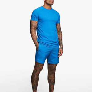 Ensemble décontracté pour homme, été, 100% coton, style streetwear, shorts et t-shirts, ensemble pour homme, grande taille, ensemble pour homme - Product Image 6