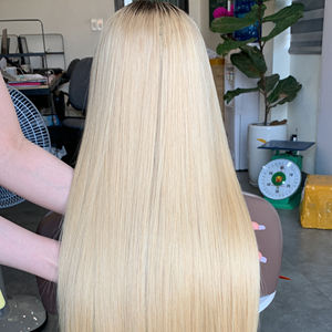 Lot de perruques de cheveux vietnamiens Remy lisses en os pour femmes - Product Image 1