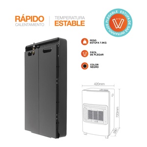 Stufa a Gas a Infrarossi Pieghevole da 4200W (GSC 301010009) - Product Image 4