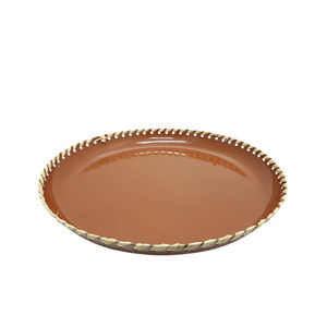 Plateau de service rond en bois au design élégant, plateau de service pour le dîner, plateau de service pour les collations, plat de service et plateau faits à la main, personnalisés - Product Image 6