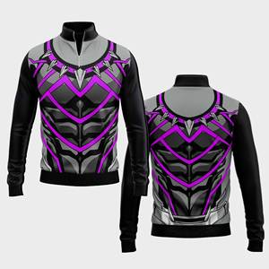 Vêtements de sport professionnels personnalisés à fermeture éclair quart hommes femmes vêtements de sport pour jeunes pullover d'équipe à séchage rapide - Product Image 4
