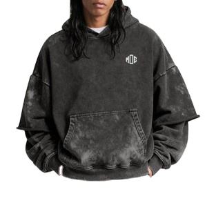 Fabricante de Sudaderas con Capucha Extra Grandes, Personalizadas, con Lavado Ácido, Estilo Vintage, 100% Algodón, Sudaderas de Alta Calidad con Lavado Vintage, 420g, OEM - Product Image 2