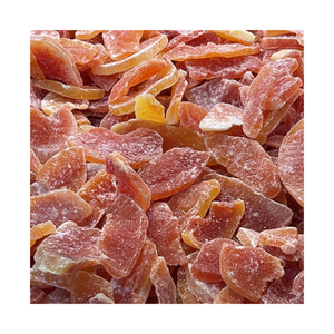 Rebanadas de papaya secas dulces y masticables con sabor tropical húmedo, perfectas para aperitivos diarios, coberturas de postre/Necesidades de procesamiento de alimentos - Product Image 1