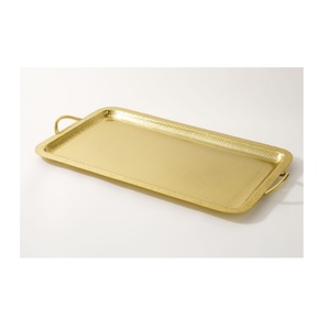 Bandeja de Servicio de Metal Premium con Textura Decorativa Diseñada para Eventos Familiares y Presentaciones Culinarias - Product Image 2